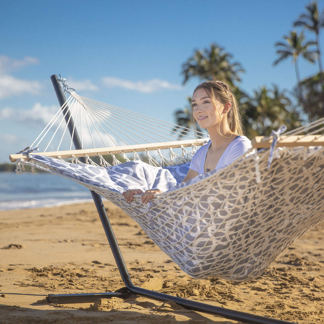 SUNCREAT-Cotton-Rope-Hammock-Gray#color_gray