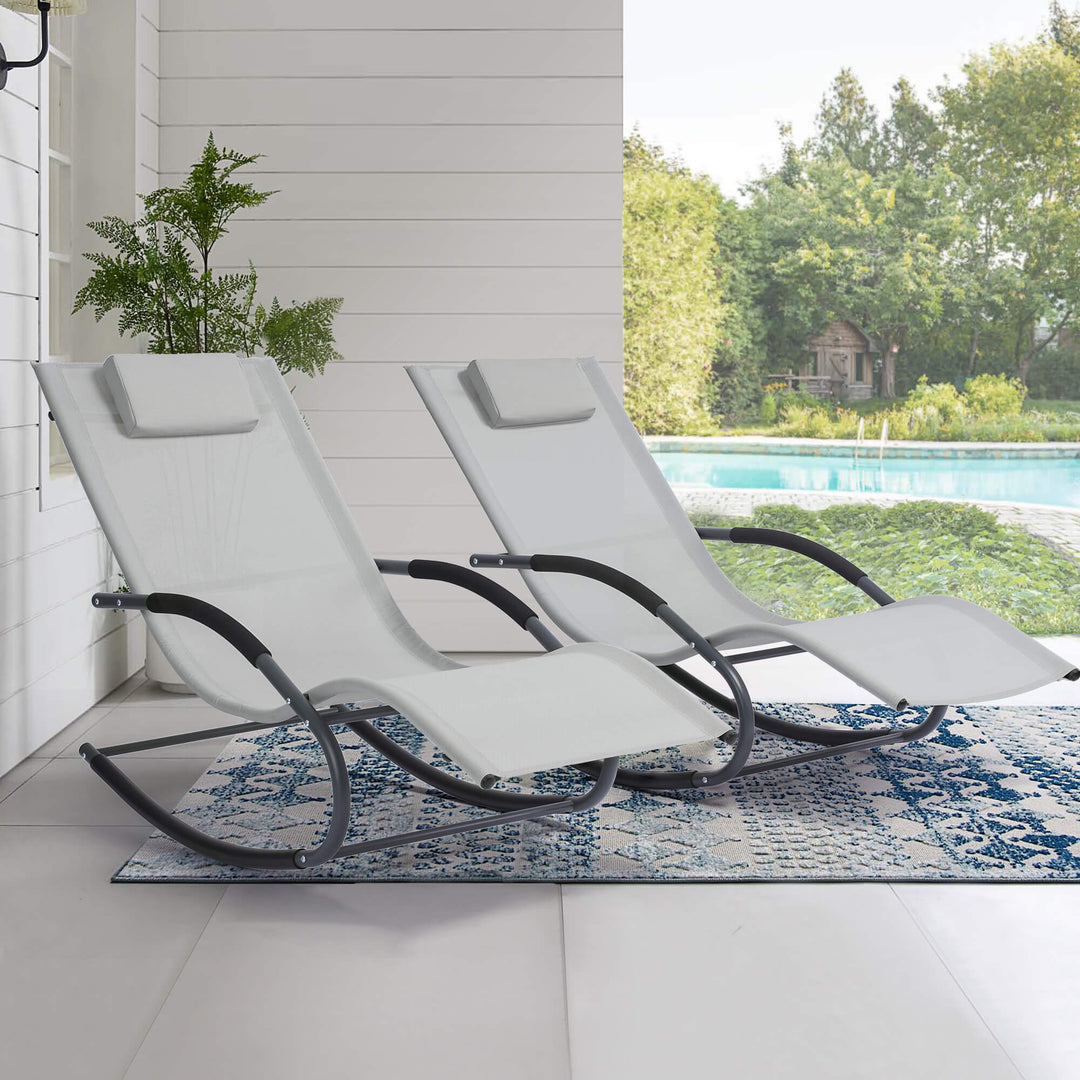 Outdoor Lounge Chair #color_light-gray-2