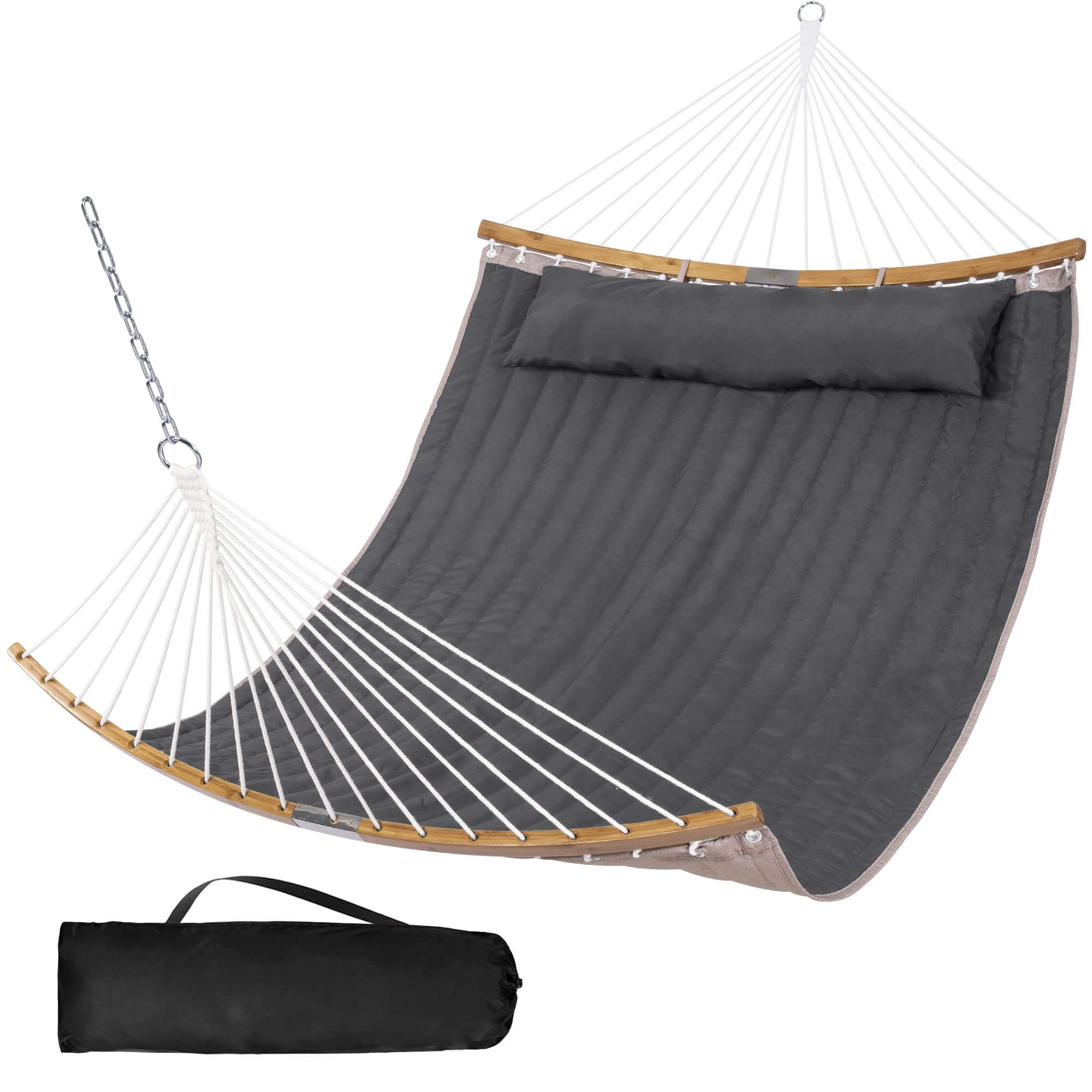 SUNCREAT-Double-Hammock-with-Curved-Bar-Dark-Gray#color_dark-gray