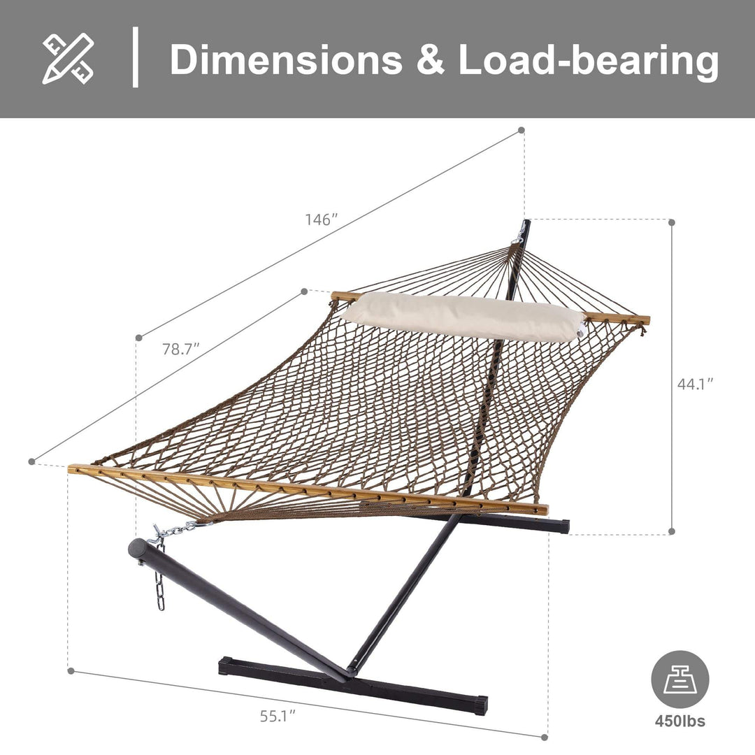 SUNCREAT-Outdoor-Double-Cotton-Rope-Hammock-with-Stand-Included-Brown#color_brown