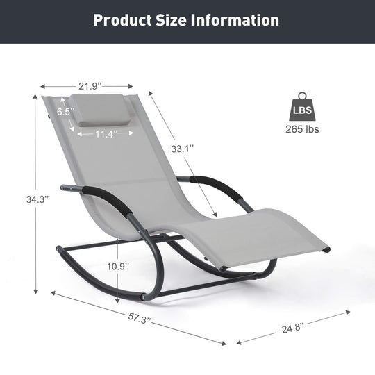 Outdoor Lounge Chair #color_light-gray-1