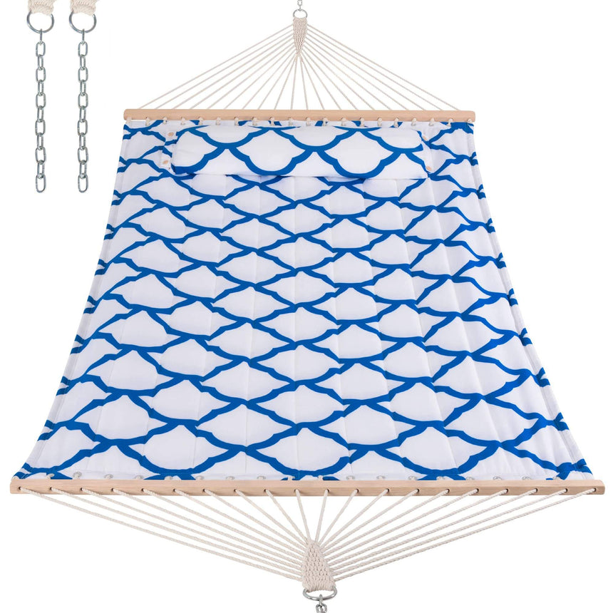 SUNCREAT Quilted Fabric Hammock#color_blue-clouds