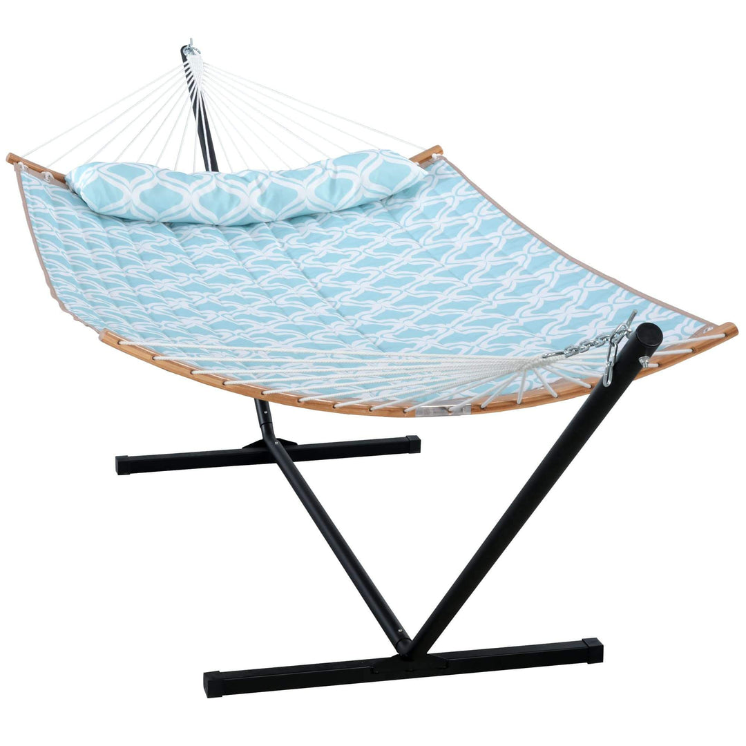 SUNCREAT-Double-Quilted-Hammock-with-Stand-Green-Drops#color_green-drops