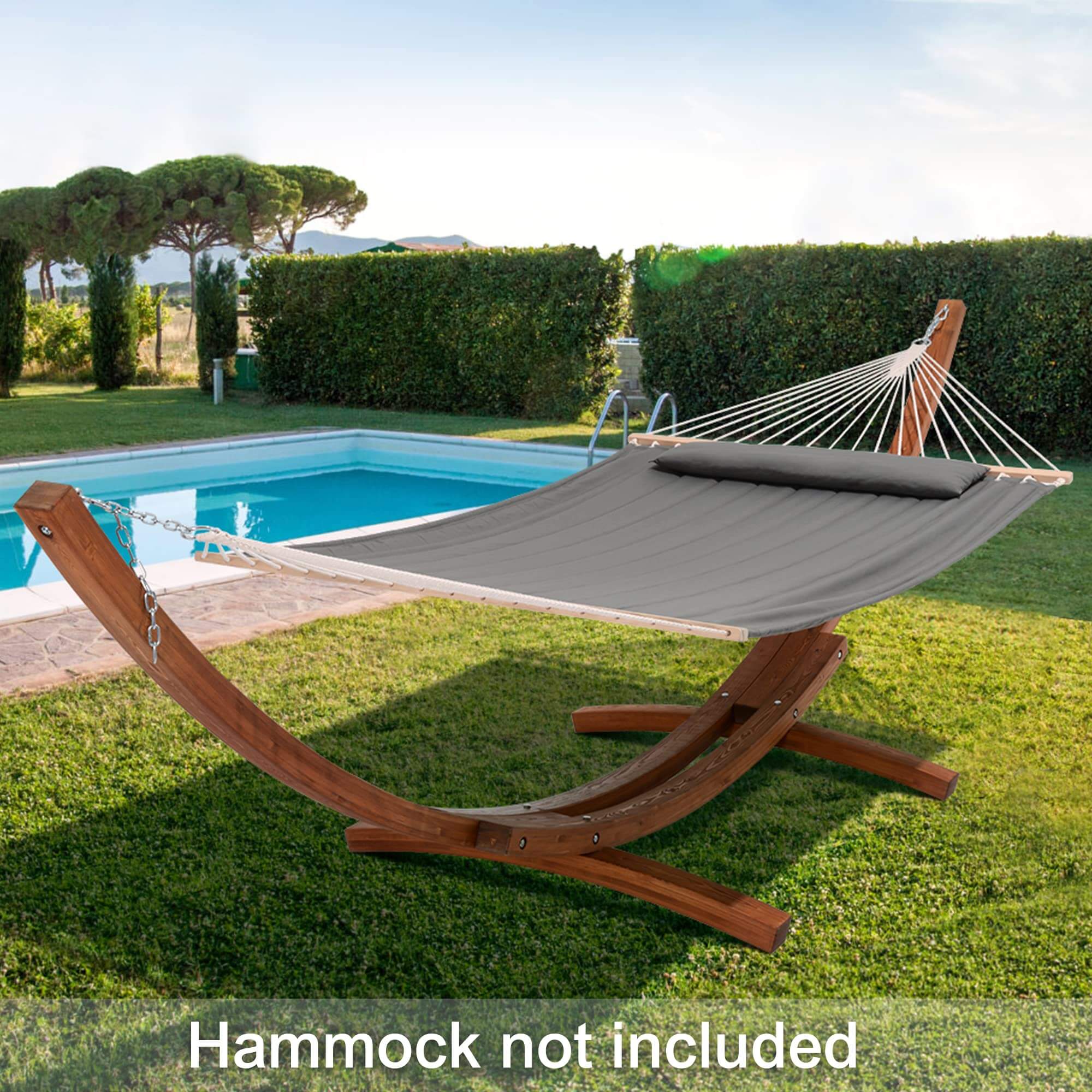 SUNCREAT wooden hammock stand#material_wooden